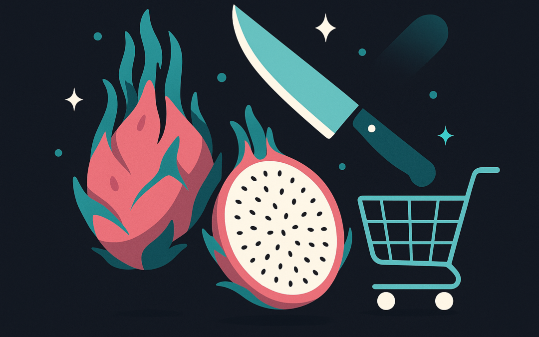 how do you cut a dragon fruit
