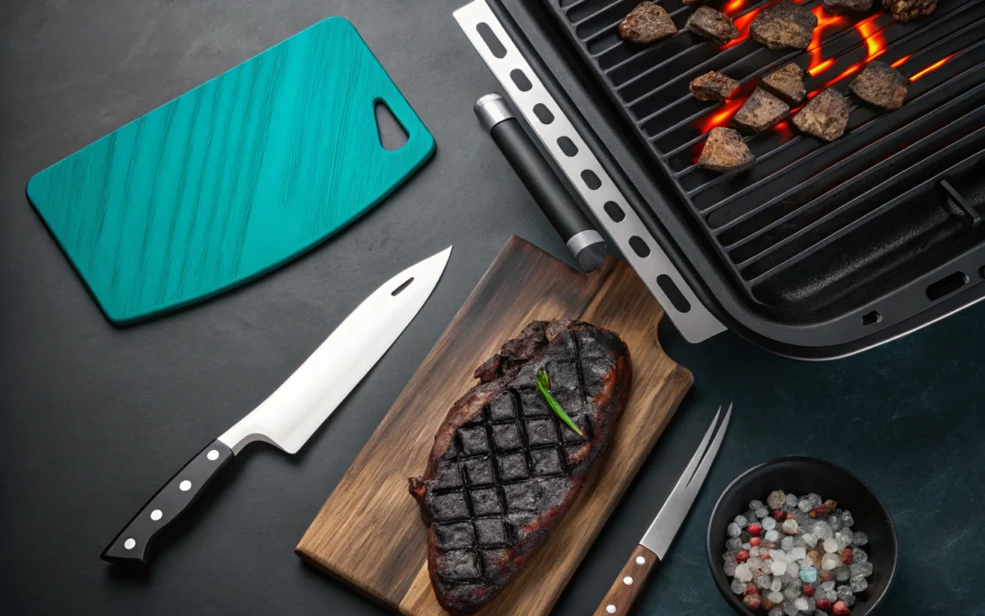 flank steak on grill